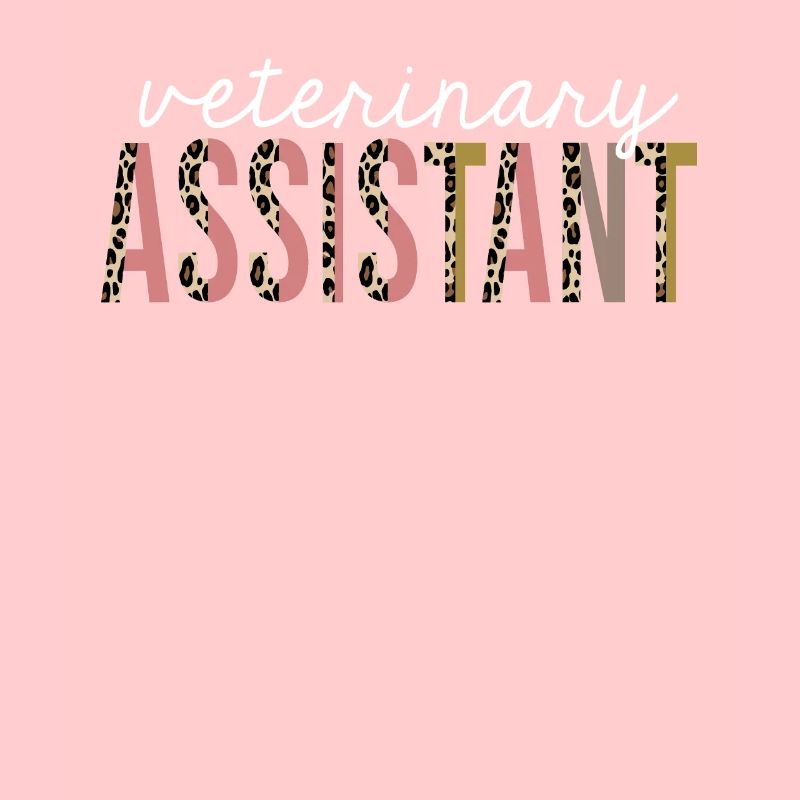 Veterinary Assistant Leopard Print Funny Gift