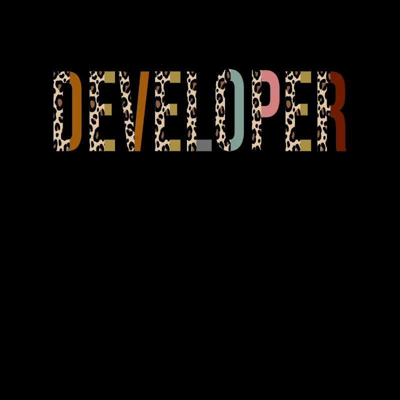web developer Leopard Print Funny