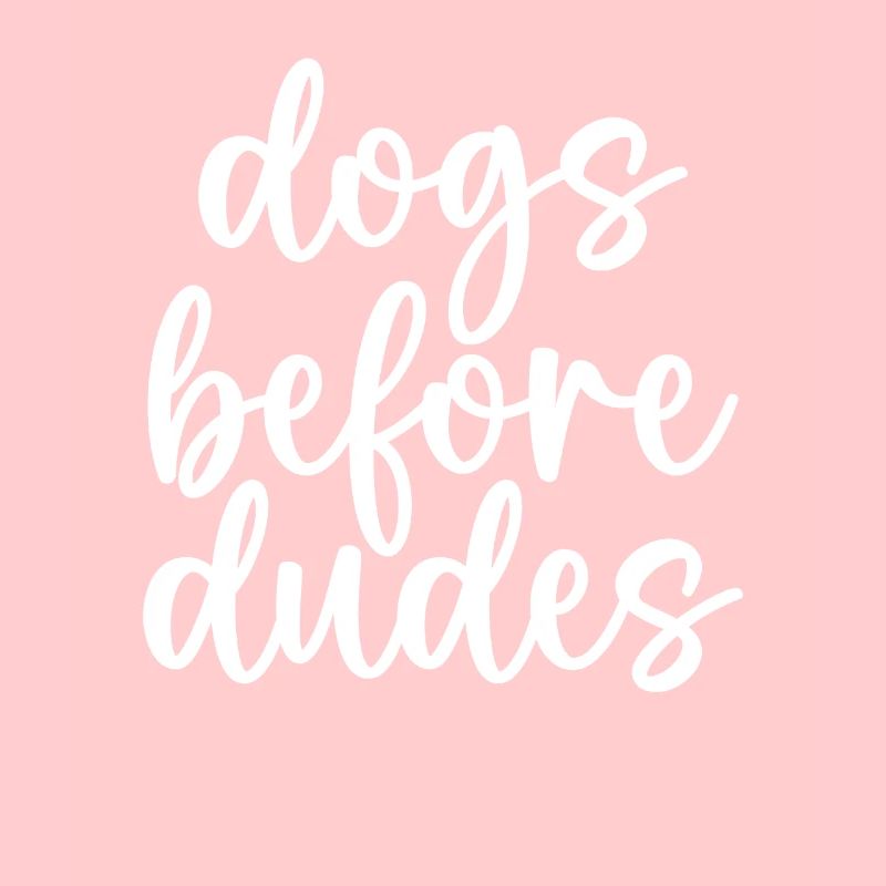 Chiens devant les gars