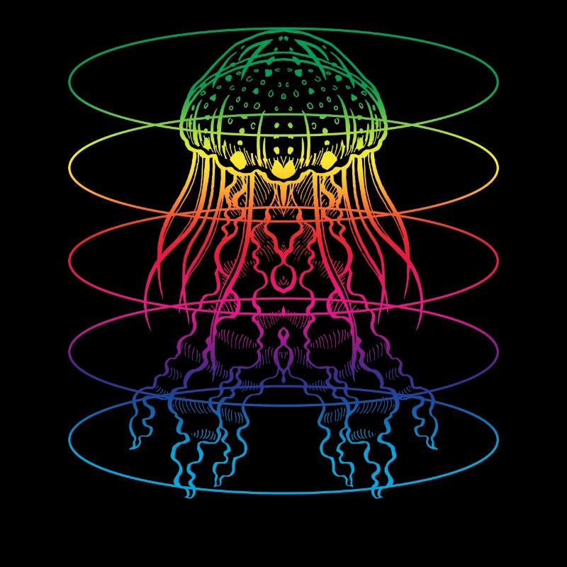 Bunte Qualle