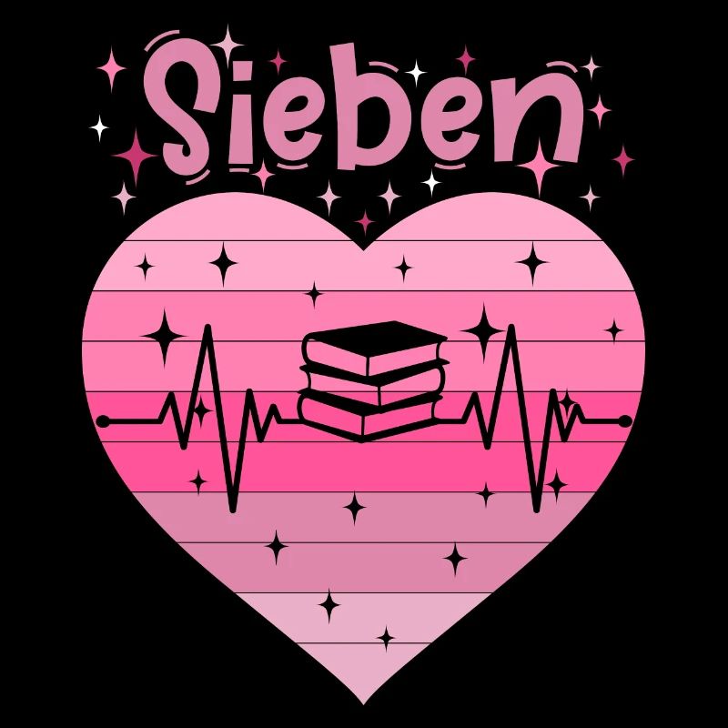 7. Geburtstag Lesen Bücher Buch Mädchen Tochter