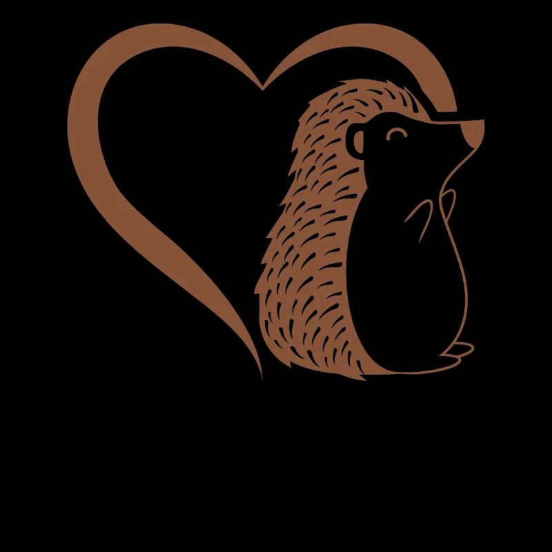 Hérisson mignon coeur bébé hérisson - Hérisson mignon