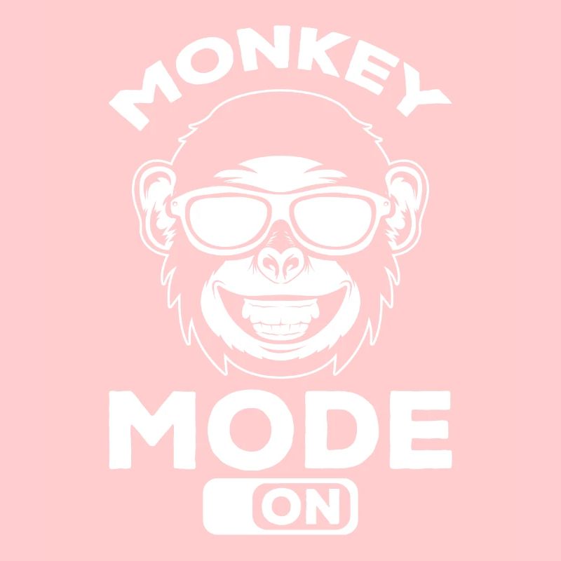 Monkey Mode On - Orangutan Monkey Funny Monkey