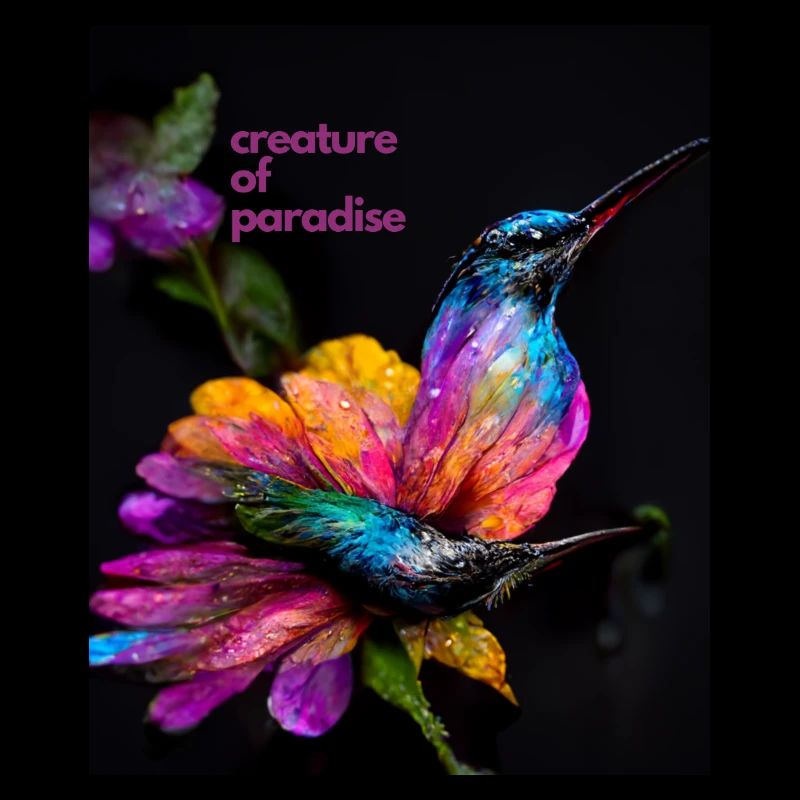 Paradieskreatur - ein wunderschöner, bunter Kolibri