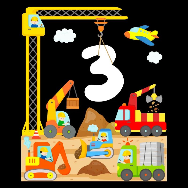 Véhicules de chantier Grue de 3 ans