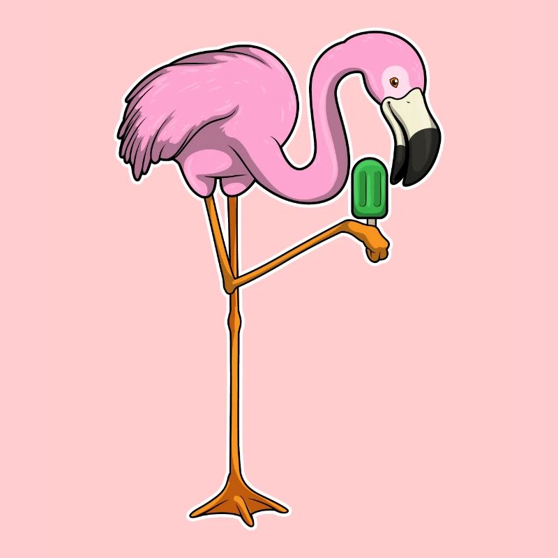 Flamingo popsicles