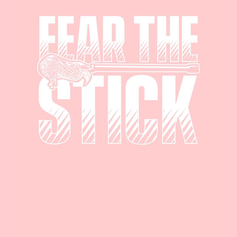 Fear The Stick Intercrosse Lax Player Polo Crosse