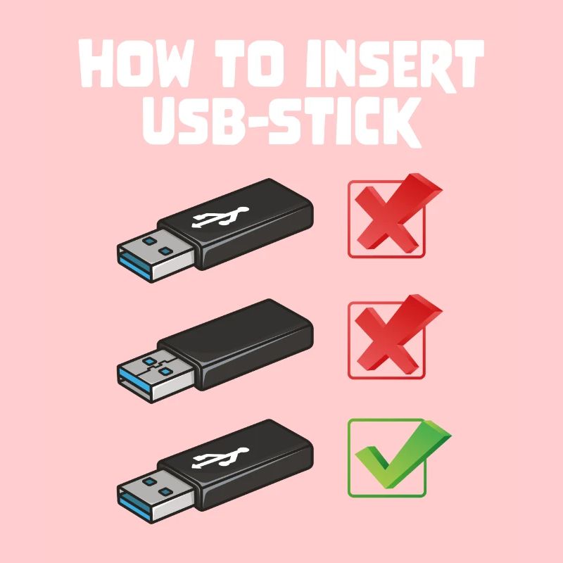 How To Insert USB Stick Funny Programmer Meme