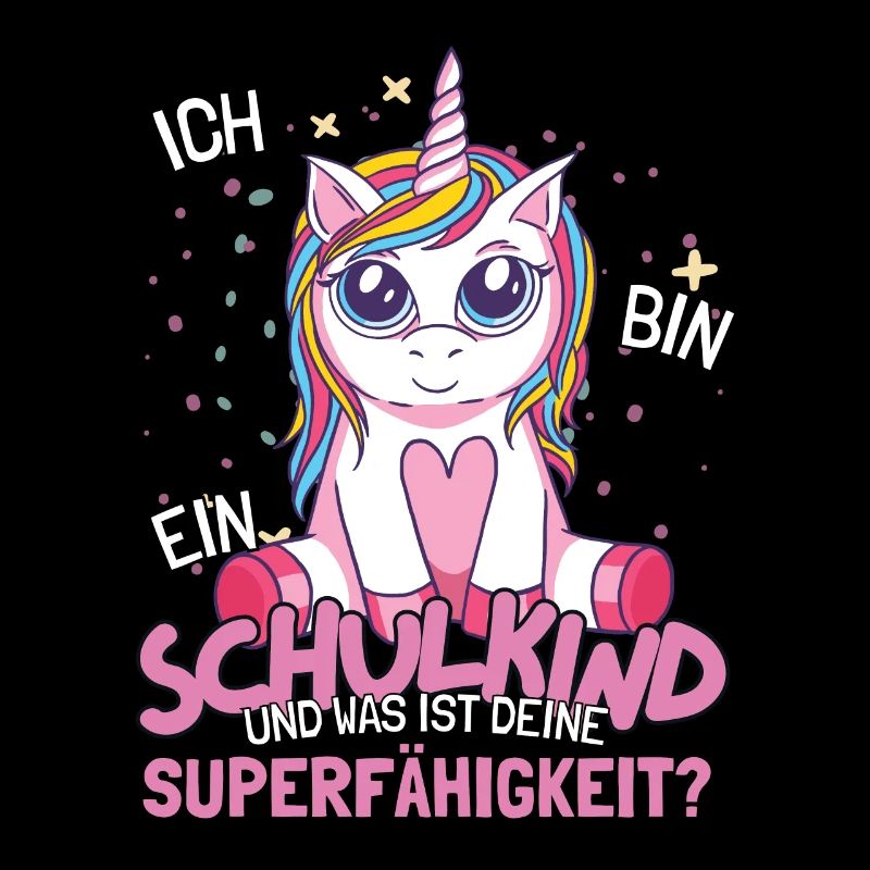 Schulkind Outfit Einschulung Einhorn Schulanfang
