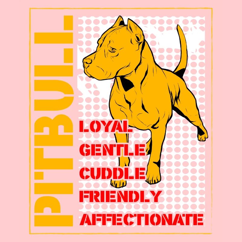 Pitbull loyal gentle cuddle friendly affectionate