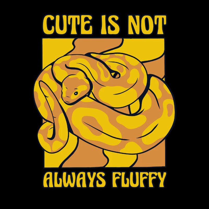 Cute Is Not Always Fluffy Python Schlange Banana