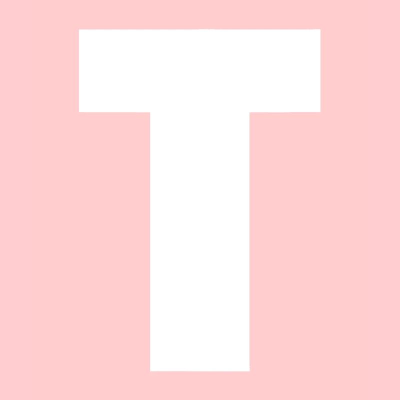 Lettre T Alphabet majuscule Monogramme Initiale