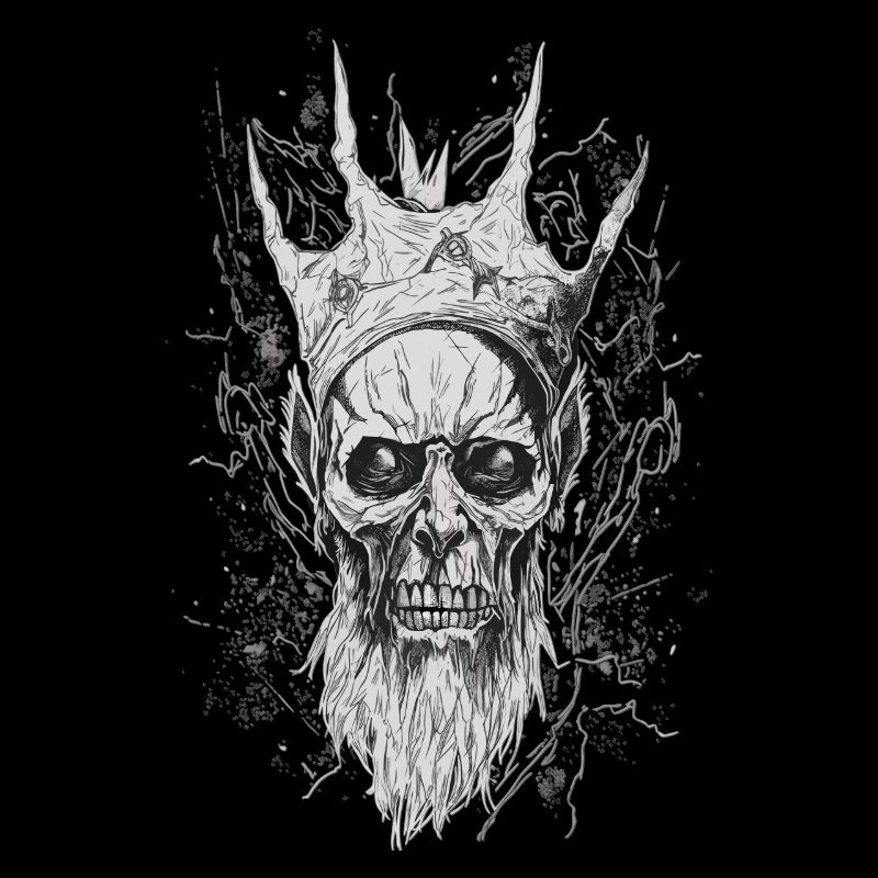Gothic Line King Throne Horror Skull Horror Dark