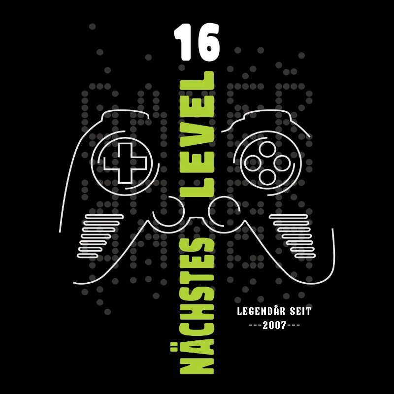 Level 16 Geburtstag Junge Controller Gaming Gamer