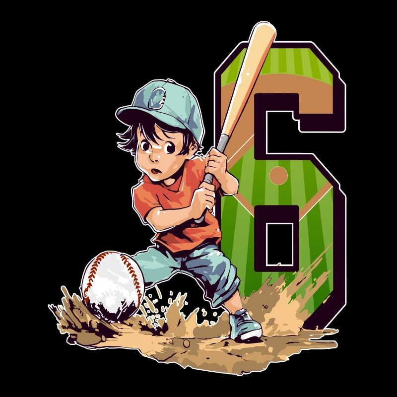 Anniversaire de baseball - 6 ans Garçon - 6.