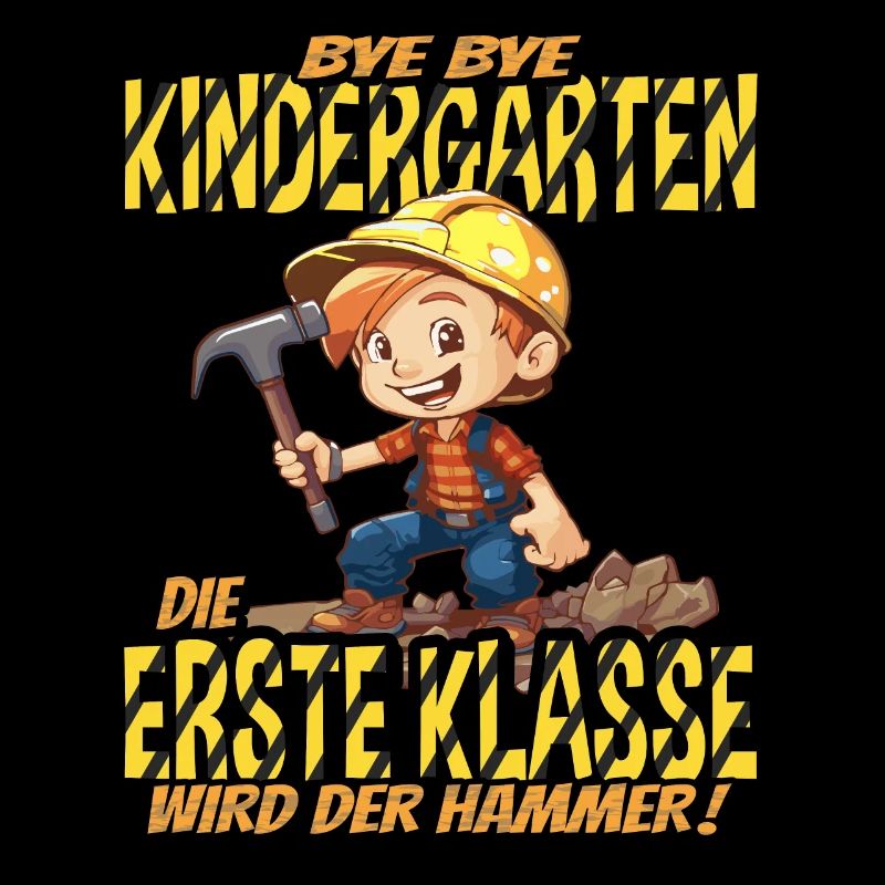 Bye Bye Kindergarten - Kids Bauarbeiter