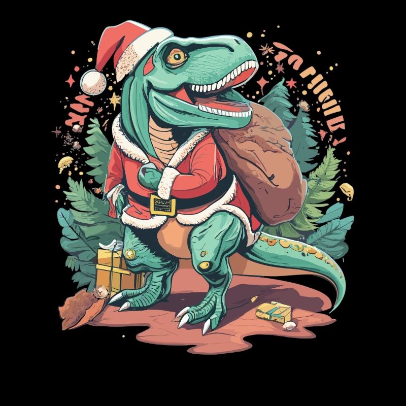 Dinosaurier Trex Weihnachten