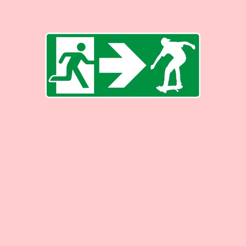 Emergency Exit Skateboard Skater