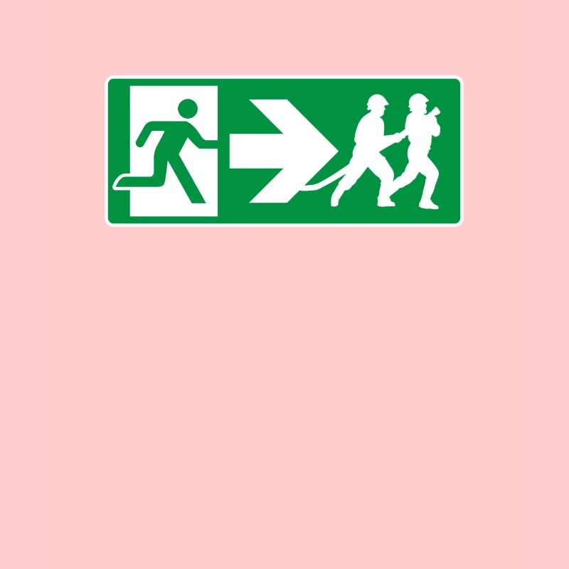 Pompier pompier de sortie de secours