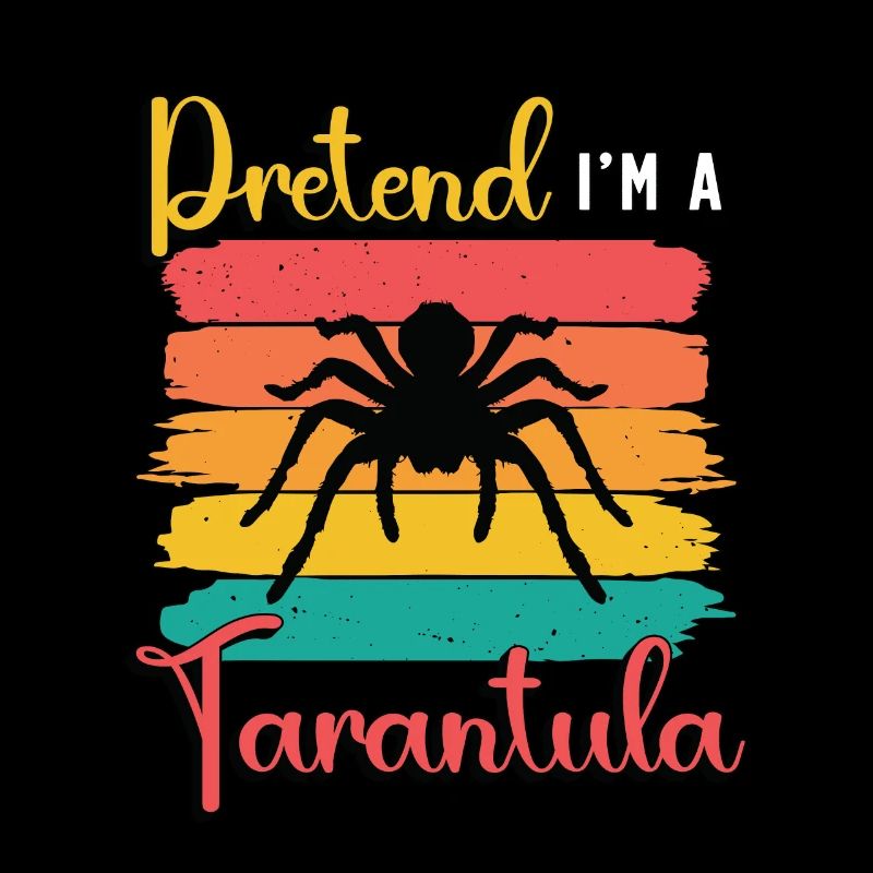 Les tarentules prétendent que je suis une tarentule arachnide rétro