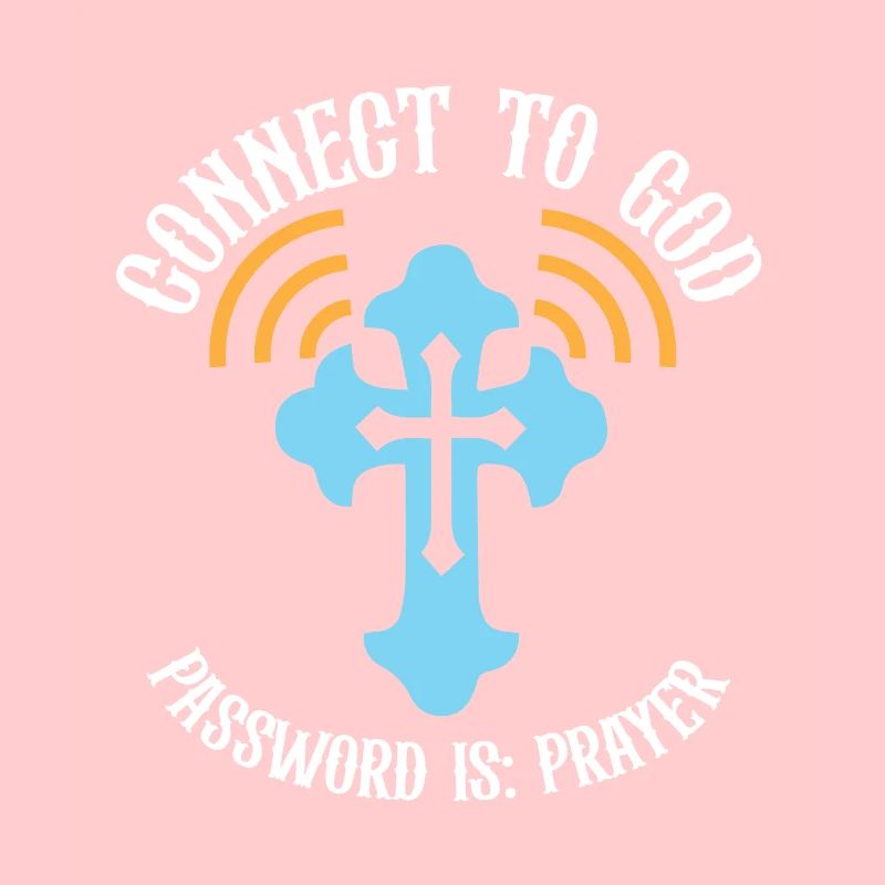Connect to God I Love Jesus Believer Scripture