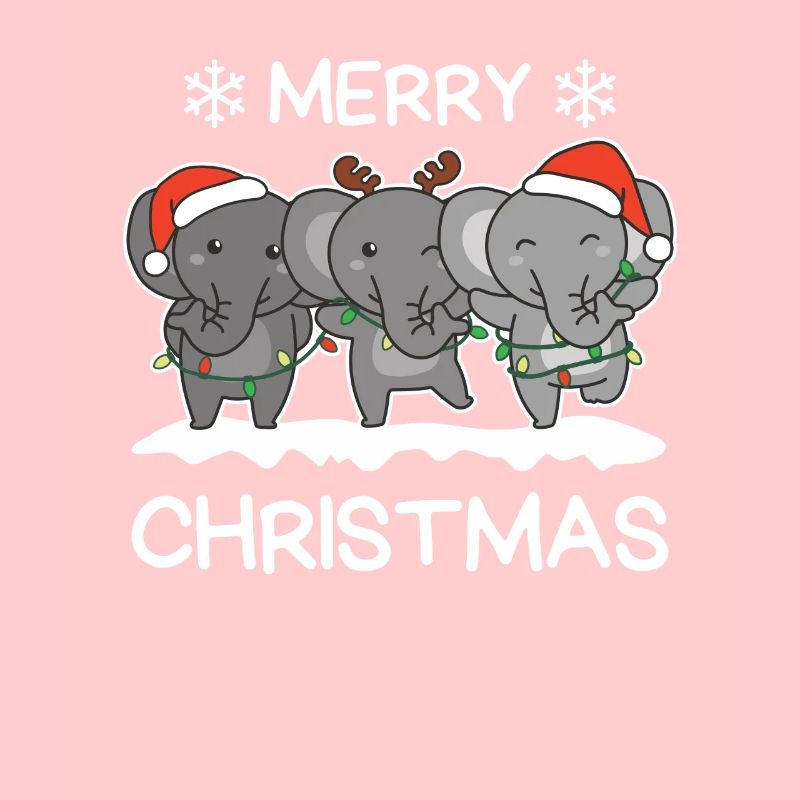Joyeux Noël Éléphant Réveillon de Noël Éléphants