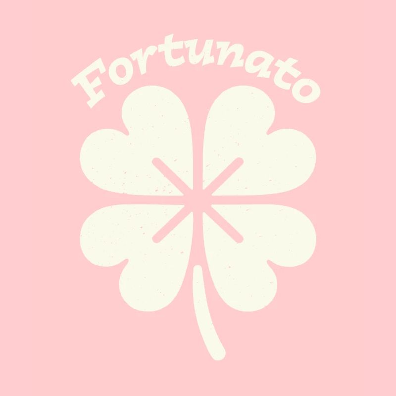 Fortunato Emblem Distressed Four-Leaf
