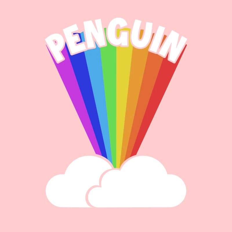 Penguin Rainbow Kaiserpinguin Seevogel