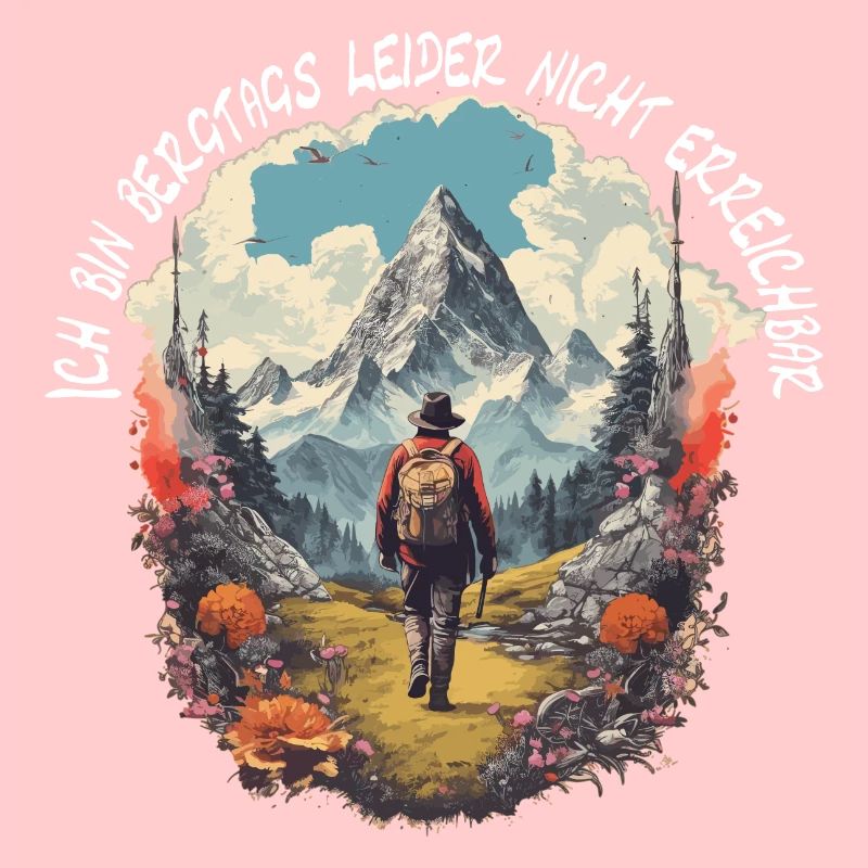 Wandern oder Klettern in den Bergen