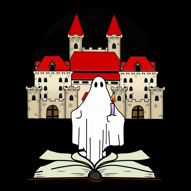 Castle Book Ghost Witching Hour Midnight