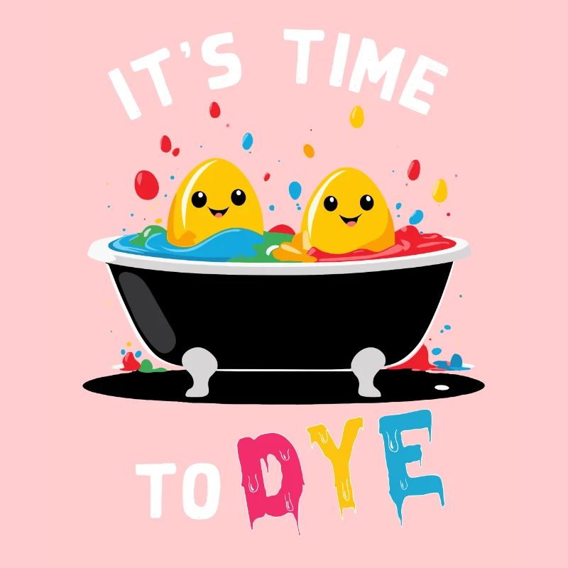 Funny Egg Dyeing Colors for Easter Artist