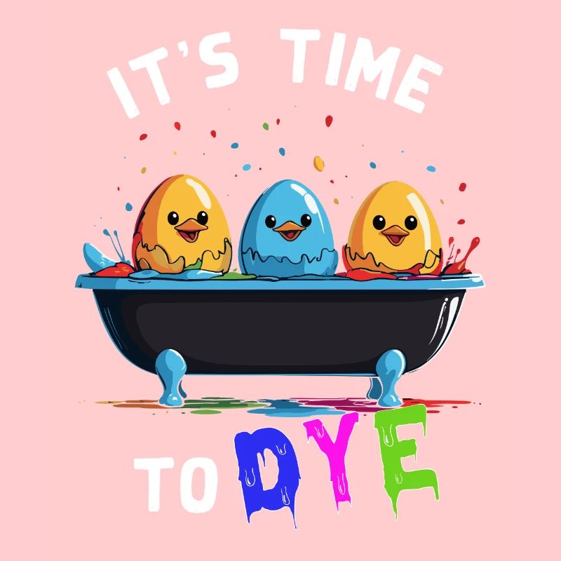 Funny Egg Dyeing Colors for Easter Artist
