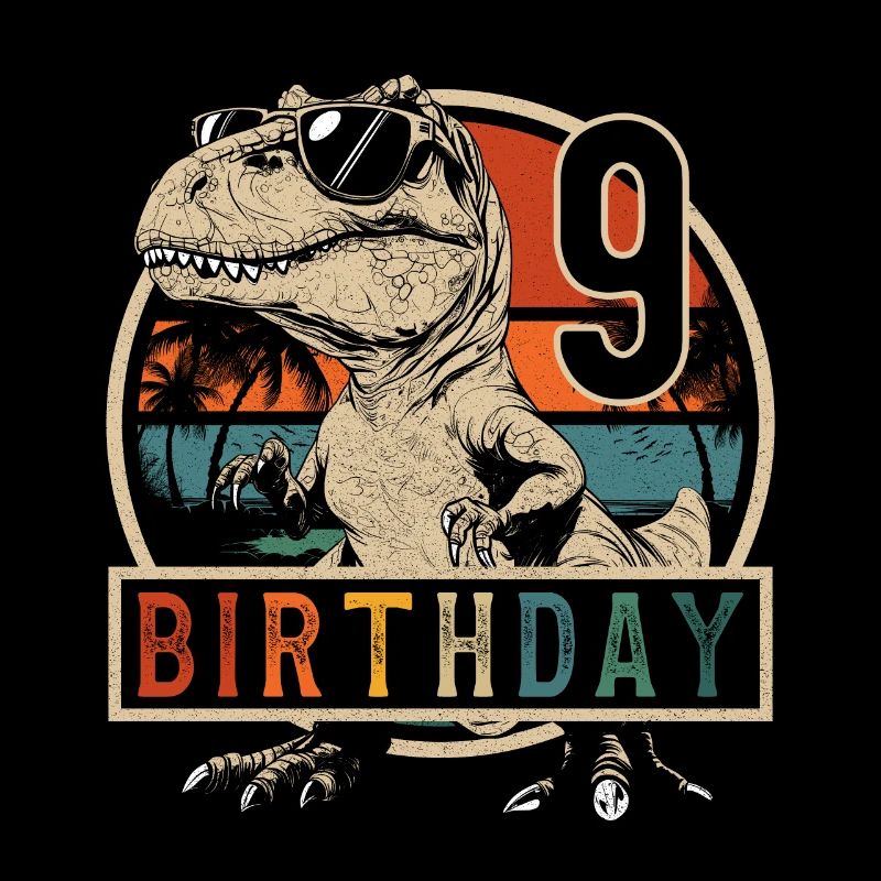 T-Rex Sonnenbrille 9 Jahre Junge 9. Geburtstag