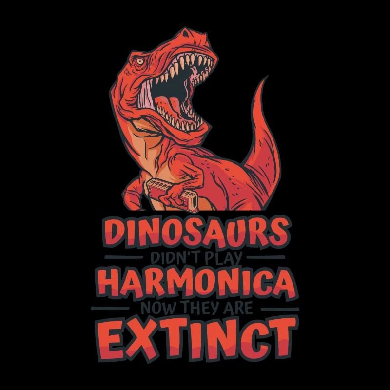 Dinosaurs Didn't Play Harmonica Mouth Harp