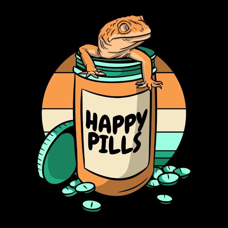Happy Pills Lizard Gekkota Crested Leopard Gecko