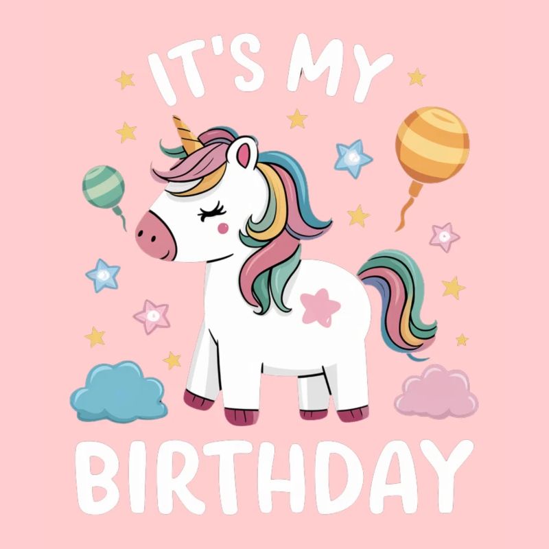 C’est mon anniversaire Licorne Geburtstag Einhorn