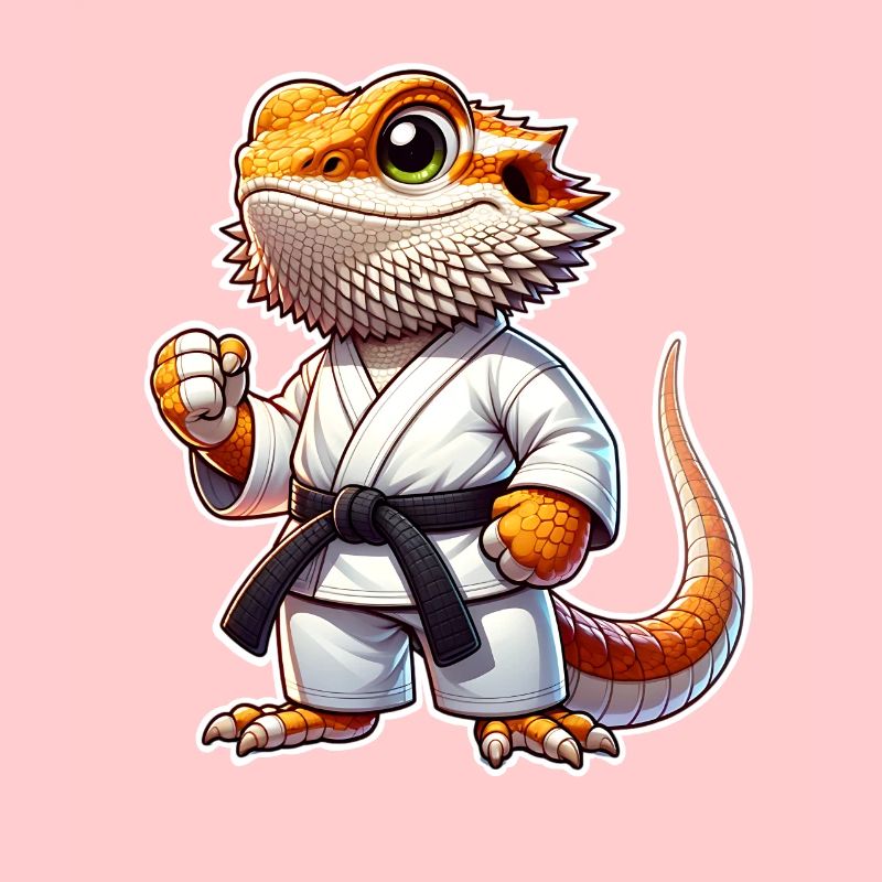 Bartagame Bartagamen Karate Samurai
