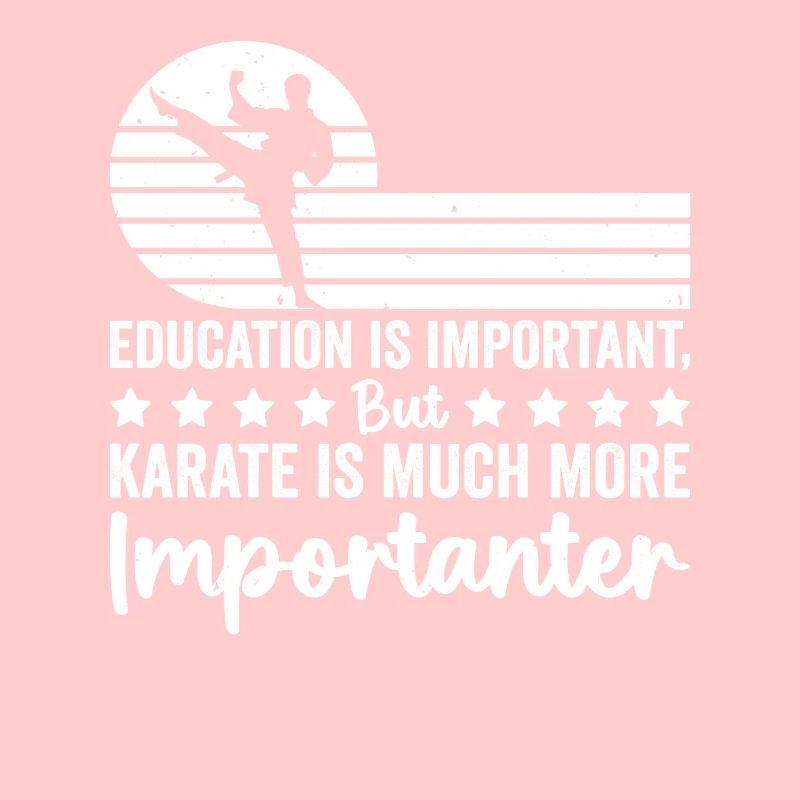 L’éducation est importante mais le karaté est beaucoup plus imp