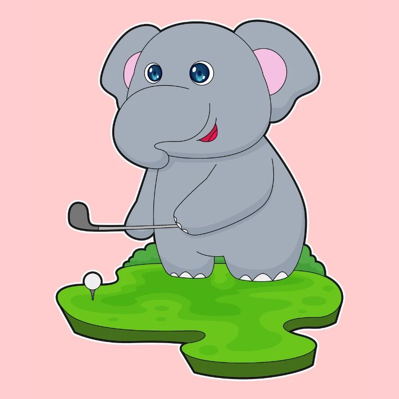 Elefant Golf Golfschläger