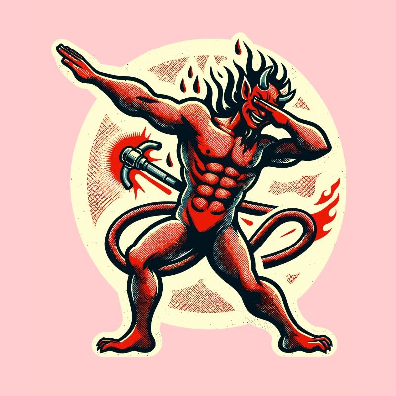 Dabbing Devil Funny Dabbing Design Costume