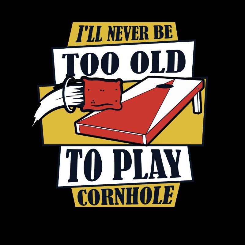 Sei nie zu alt, um Cornhole Boards Sitzsack zu spielen