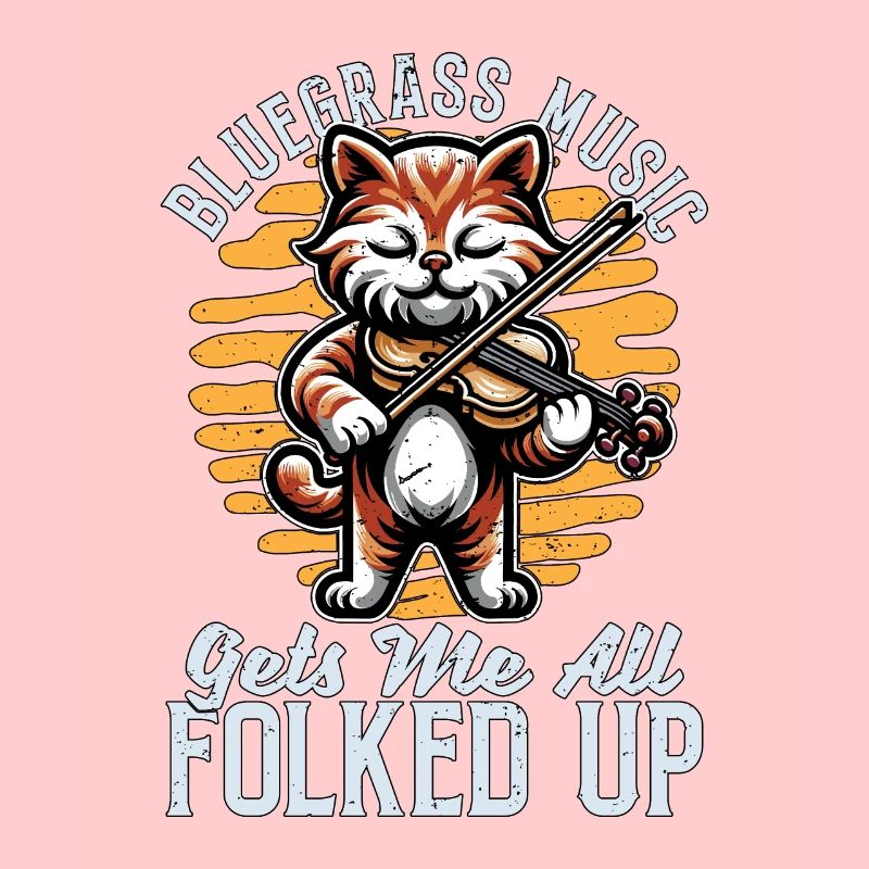 Fiddle Bluegrass Music Gets Me String Instrument