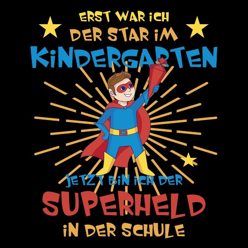 Kindergartenstar wird Schul Superheld