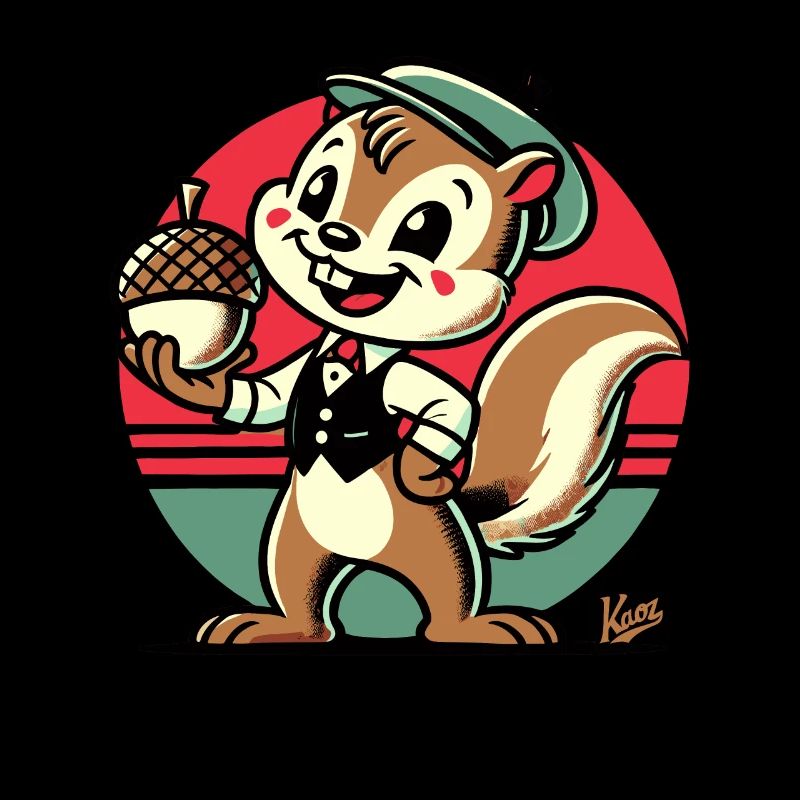 Eichhörnchen mit Haselnuss