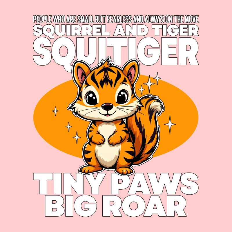 TINY PAWS BIG ROAR - EICHHÖRNCHEN UND TIGER - SQUITIGE