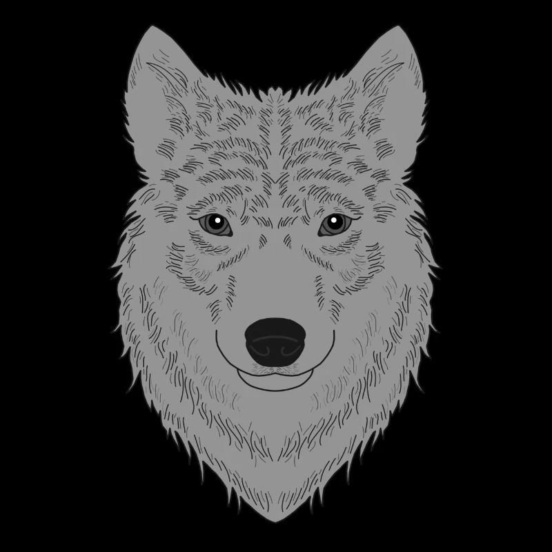 Conception graphique de visage de chien