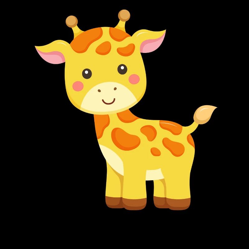 Joyeux Petite Girafe Bébé Girafe