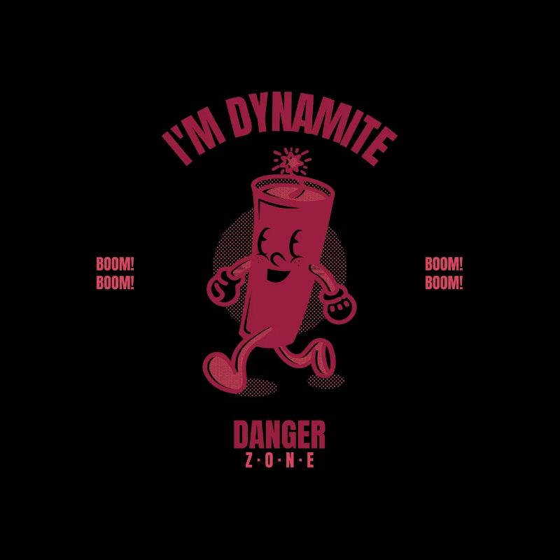 Ich bin Dynamit Gefahren Zone BOOM BOOM