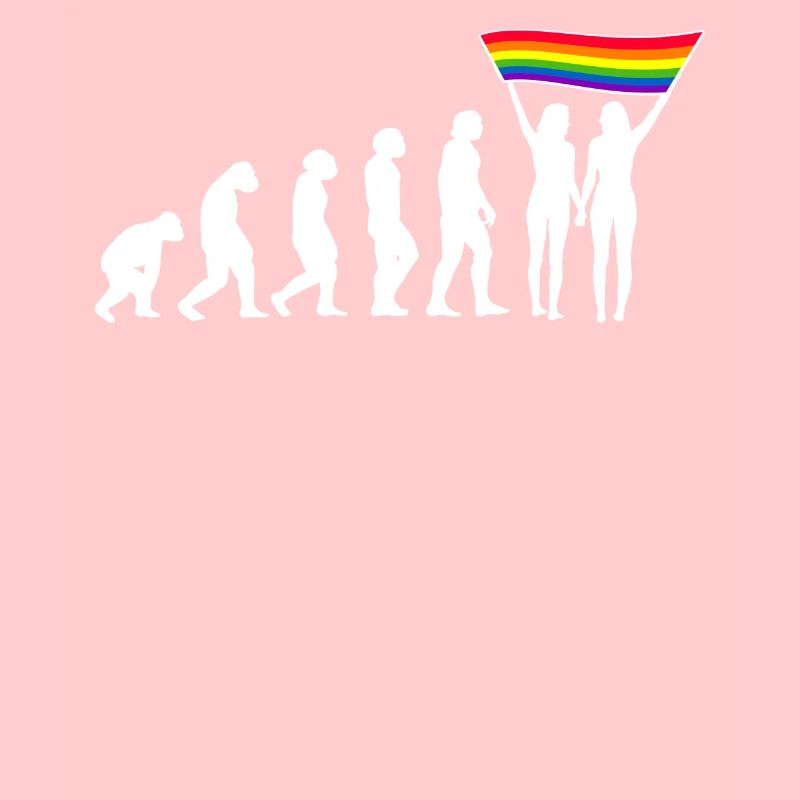 LGBTQ Evolution lesbischen pride Lesben Flagge