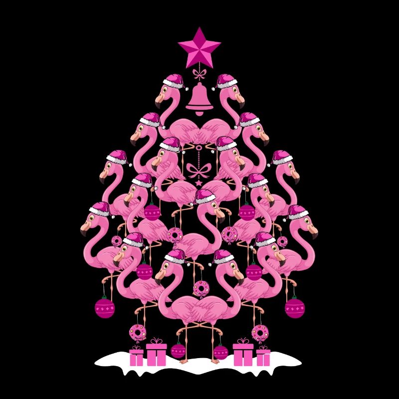Flamant rose Arbre de Noël